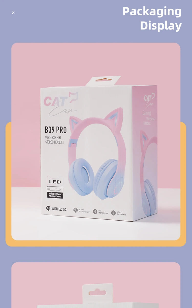 Fone de Ouvido HeadFone Orelha de Gato